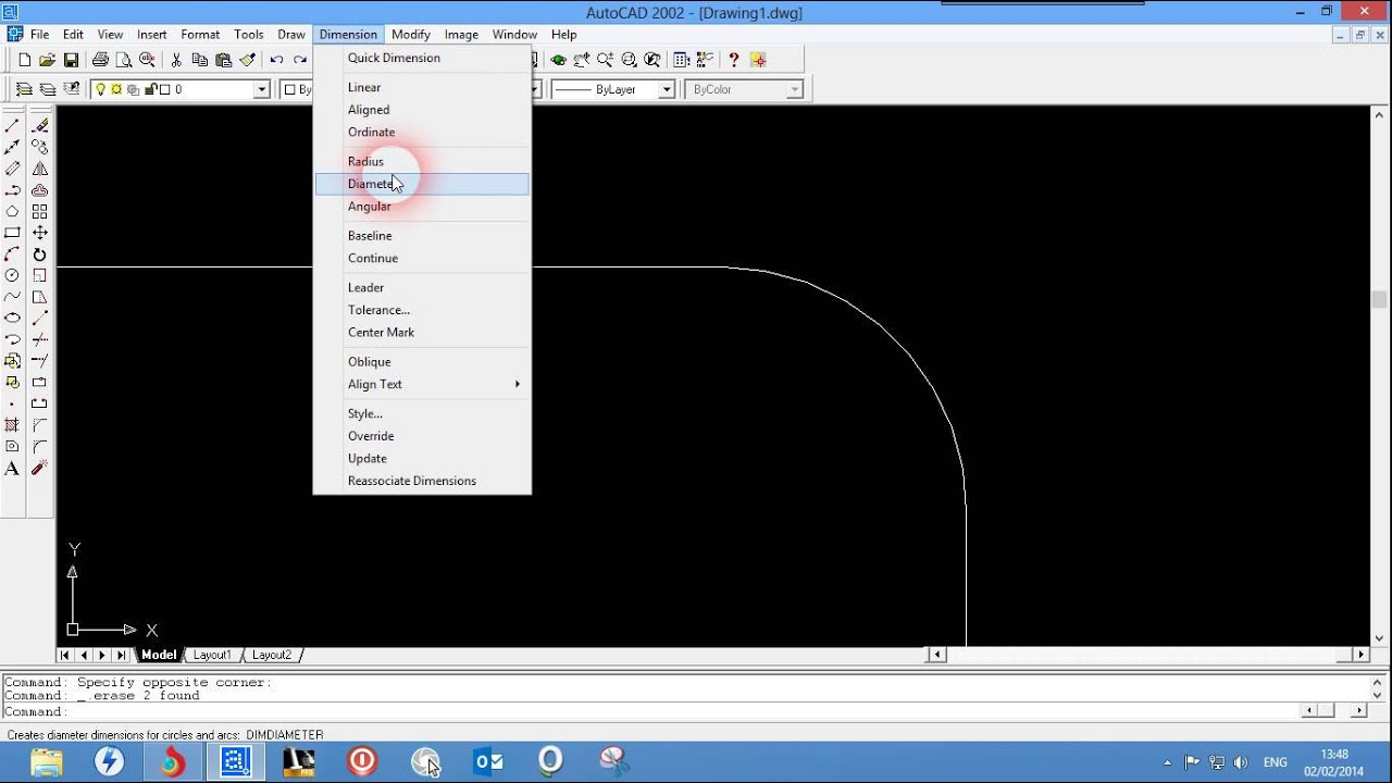 How to draw slope lines in autocad
